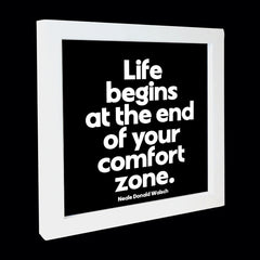 "comfort zone" card