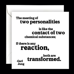 "two personalities" card