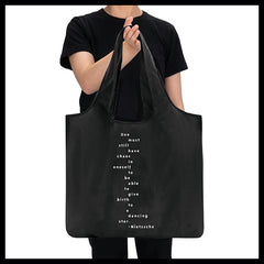 "one must have chaos" reusable bag