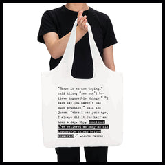 "there is no use trying" fold-up bag