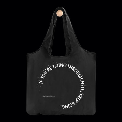 "going through hell" reusable bag
