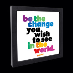 "be the change" card