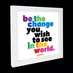 "be the change" card