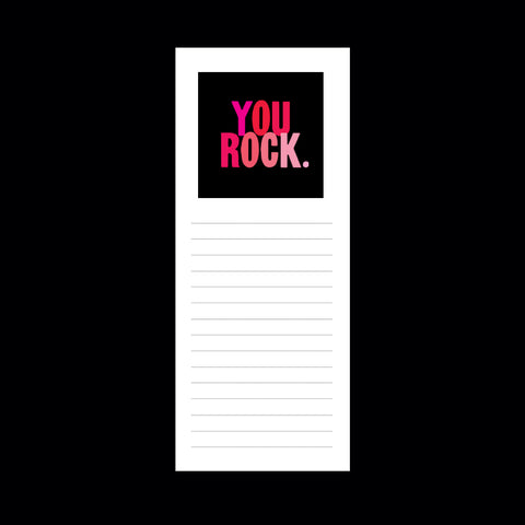 "you rock" list pad