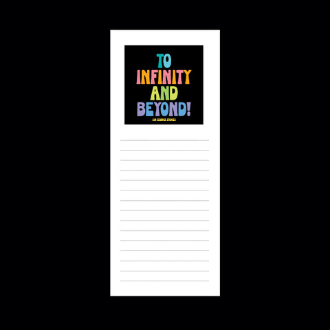 "to infinity and beyond!" list pad