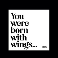 "born with wings" magnet