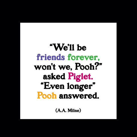 "friends forever pooh" magnet