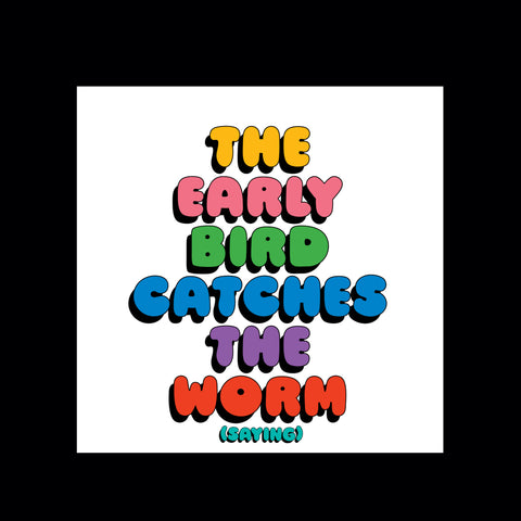 "early bird catches the worm" magnet