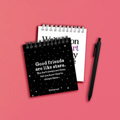 "good friends" spiral notepad