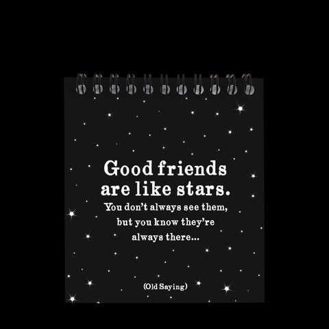 "good friends" spiral notepad