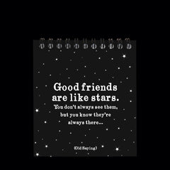 "good friends" spiral notepad