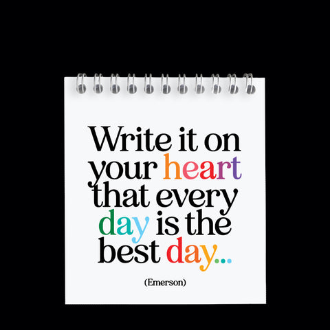 "write it on your heart" spiral notepad